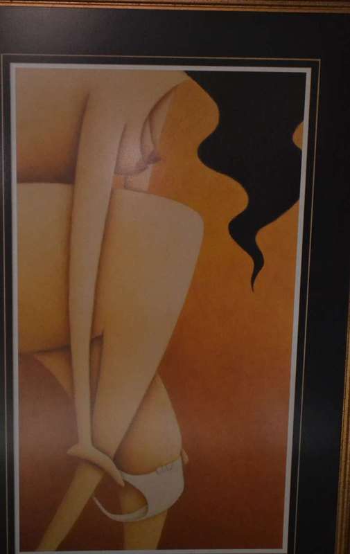 Large Abstract Semi Nude Female form Prints