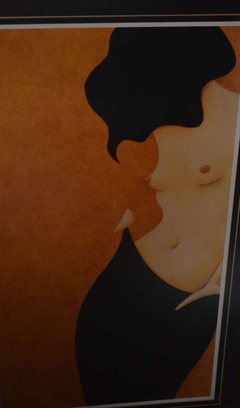 Large Abstract Semi Nude Female form Prints
