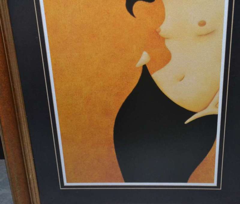 Large Abstract Semi Nude Female form Prints