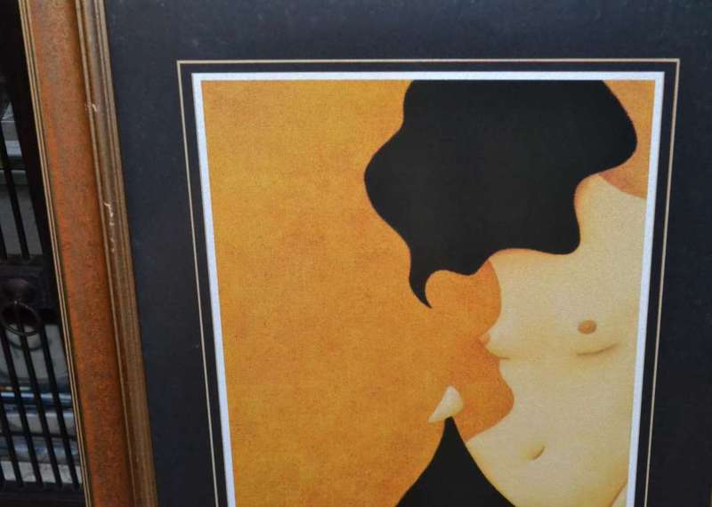 Large Abstract Semi Nude Female form Prints