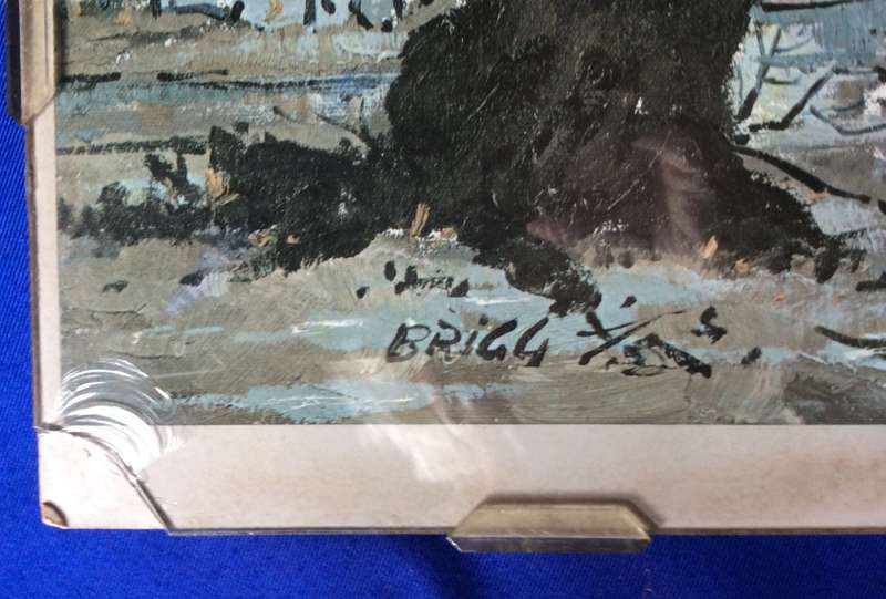 M. Brigg  Print Mounted Behind Glass