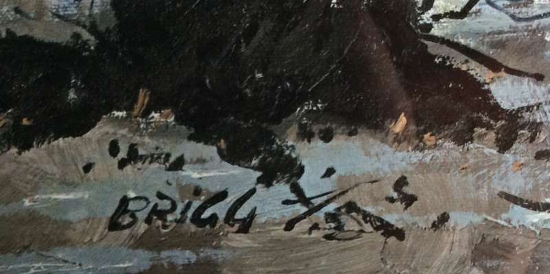 M. Brigg  Print Mounted Behind Glass