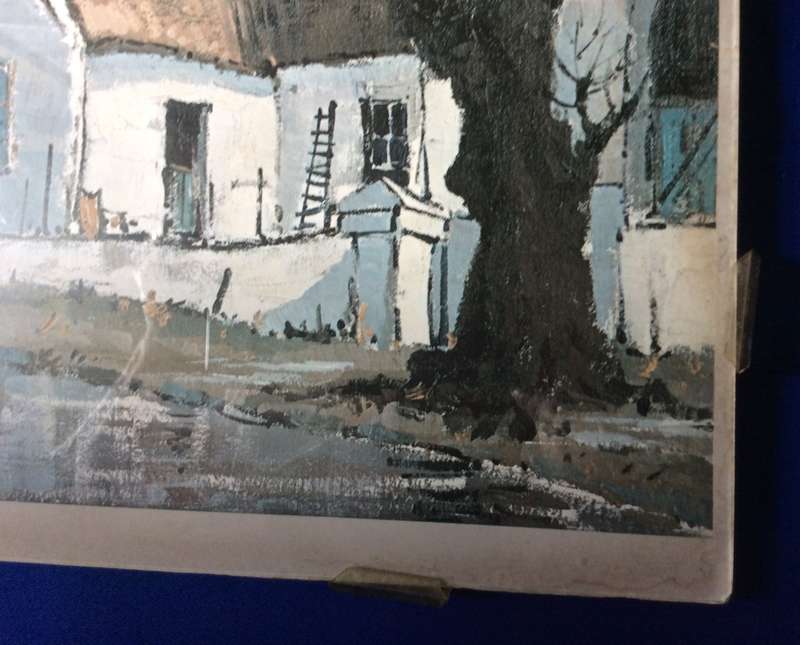 M. Brigg  Print Mounted Behind Glass