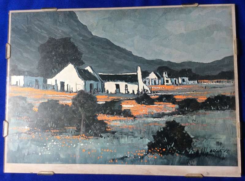 M. Brigg  Print Mounted Behind Glass