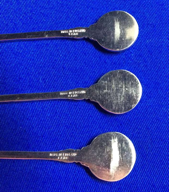 Collectible Spoons - Crossed Tennis Racket Emblem x 6