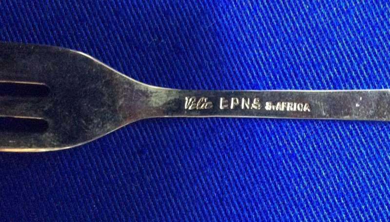 Collectible Enamelled Transvaal Landbou Unie Emblem Spoon and Cake Forks