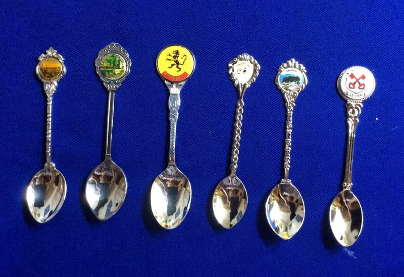 Assorted Collectible Spoons x 6