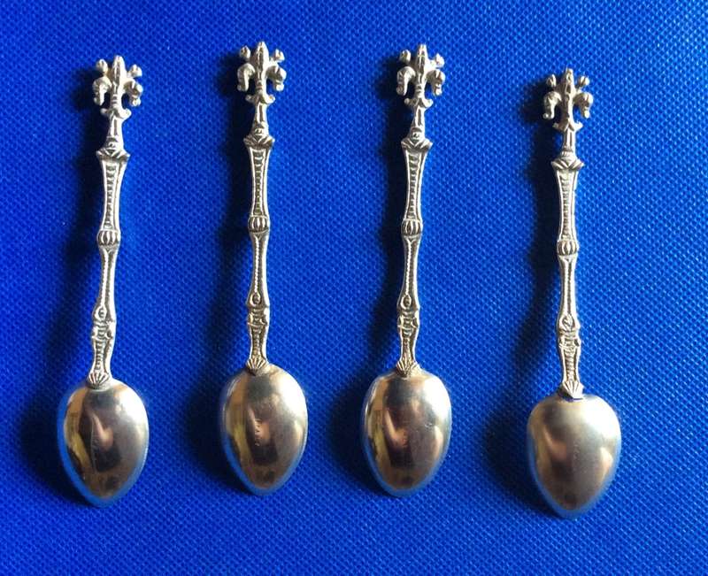 Vintage Ornate Handle spoons x 4