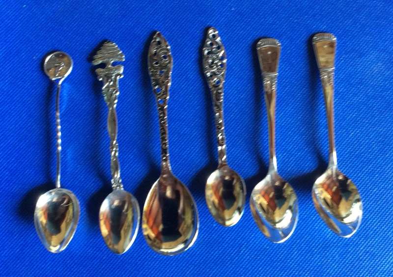 Assorted Collectible Spoons x 6
