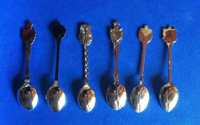 Assorted Collectible Spoons x 6