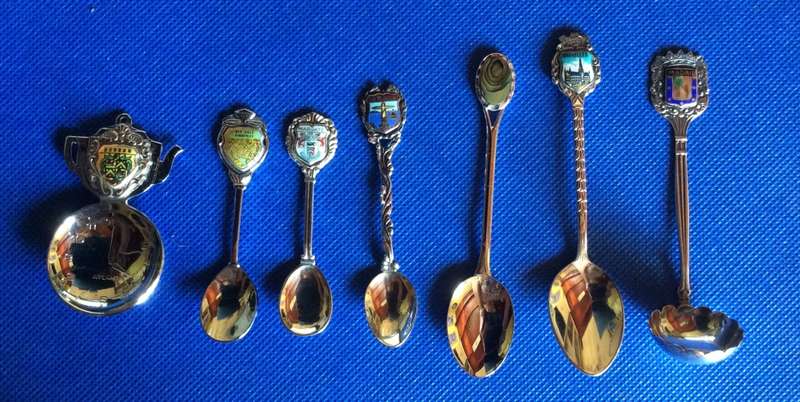 Small Assorted Collectible Spoons x 7