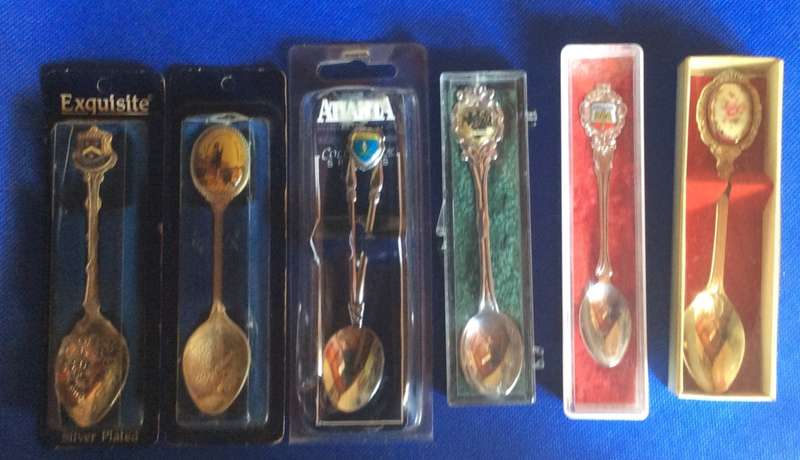 Assorted Collectible Spoons - Boxed x 6