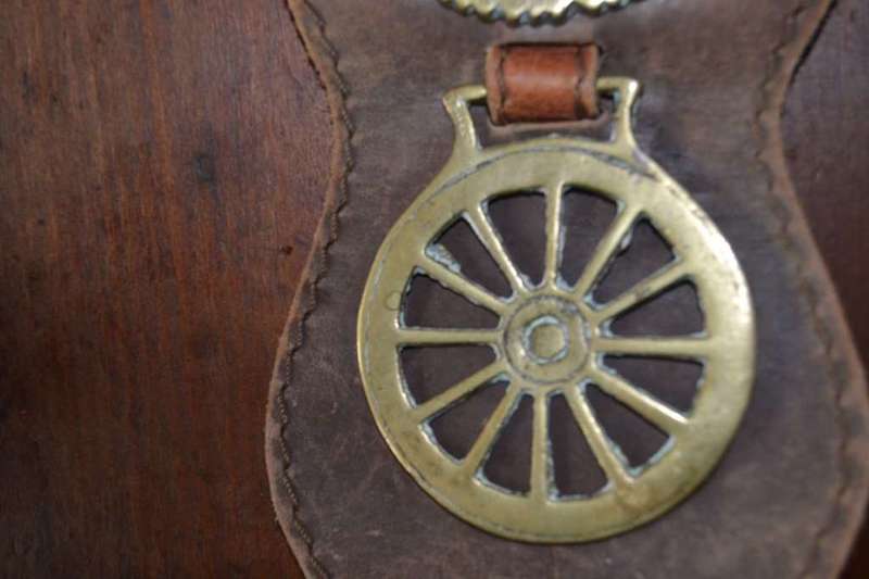 Assorted Vintage Horse Brasses on leather Straps