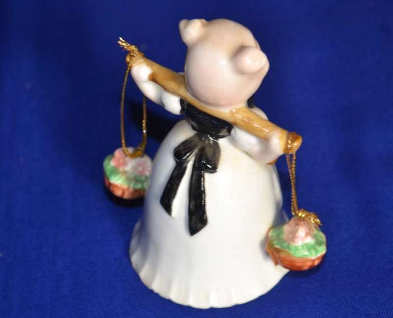 Collection of Blue and White Porcelain Pig Ornaments