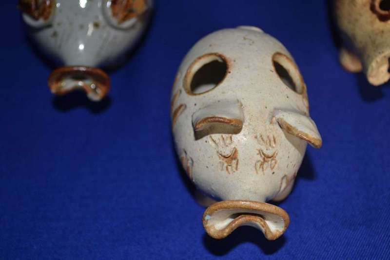 Ceramic Pig Ornaments x 4