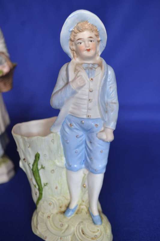 Assorted Vintage Bisque Porcelain Figurines x 3