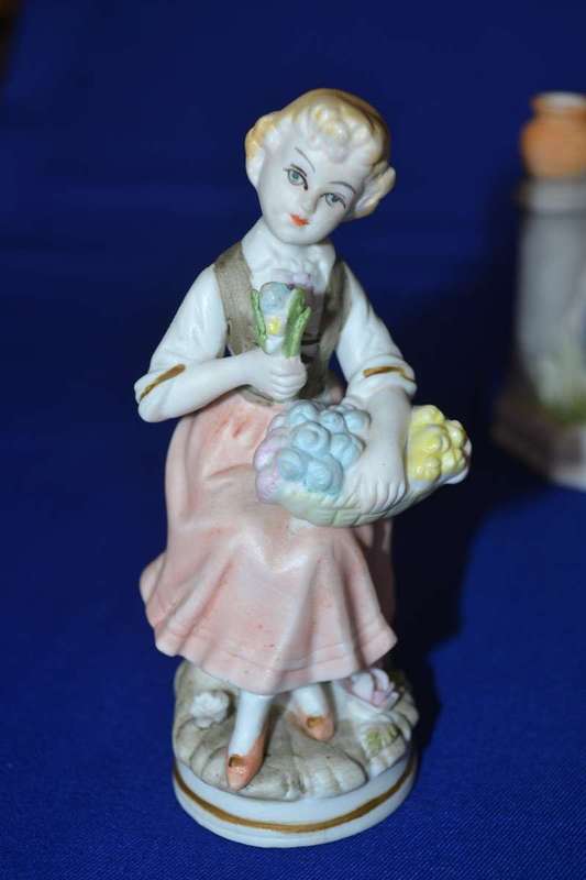 Assorted Vintage Bisque Porcelain Figurines x 3