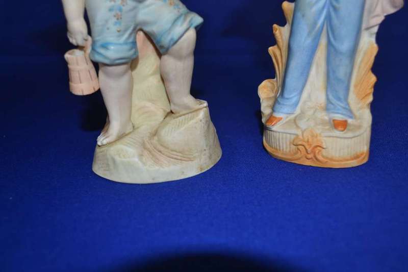 Vintage Bisque Porcelain Figures x 2