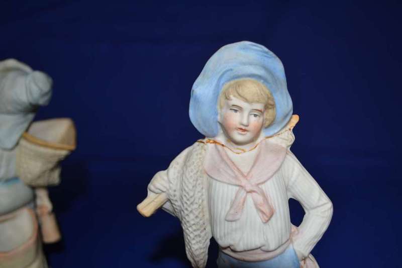 Vintage Bisque Porcelain Figures x 2