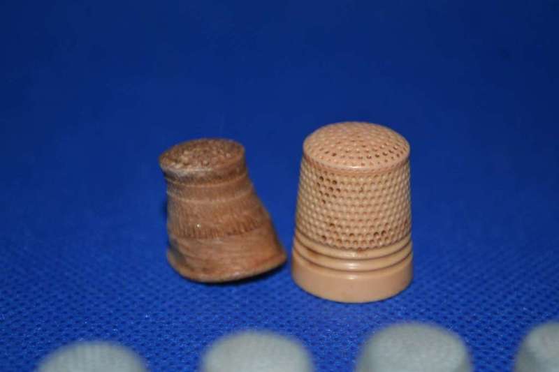 Vintage Metal Thimbles including One Silver Thimble - 14 Pieces