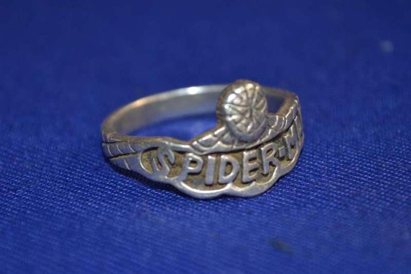 Vintage Spider-Man and Black Onyx Rings- Both 925 Silver