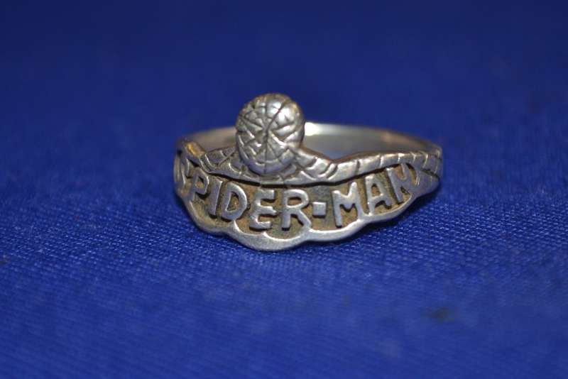 Vintage Spider-Man and Black Onyx Rings- Both 925 Silver