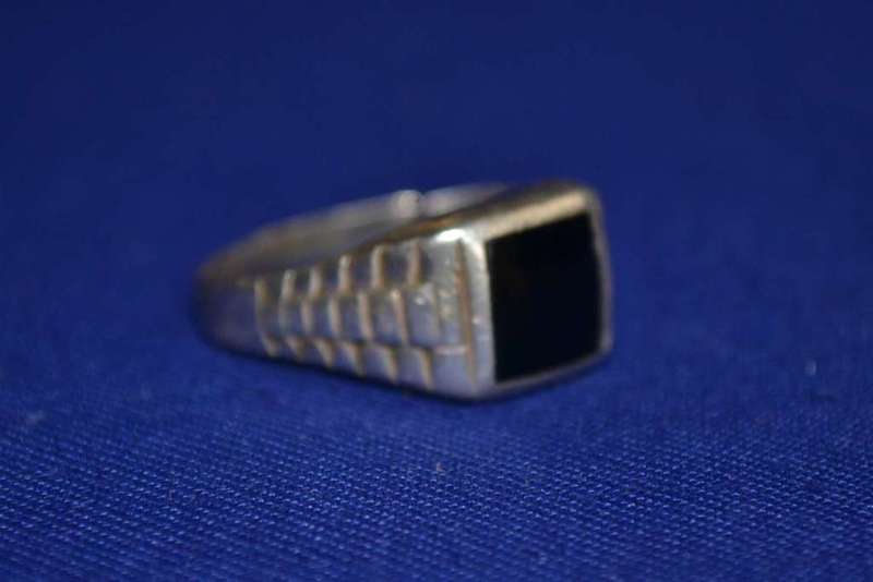 Vintage Spider-Man and Black Onyx Rings- Both 925 Silver