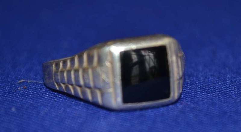 Vintage Spider-Man and Black Onyx Rings- Both 925 Silver