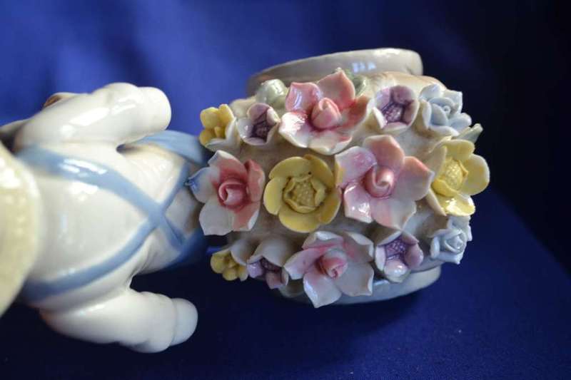 Porcelain Figures - Boy On Tricycle and Clown
