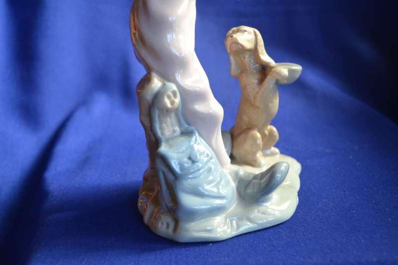 Porcelain Figures - Boy On Tricycle and Clown