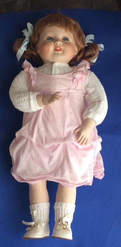 Vintage Porcelain Doll - Little Girl