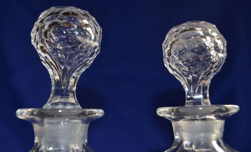Pair of Matching Cut Crystal Decanters