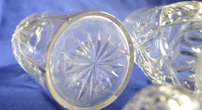 Pair of Matching Cut Crystal Decanters