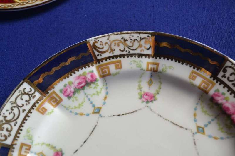 Assorted Vintage Porcelain Plates - Three Pieces