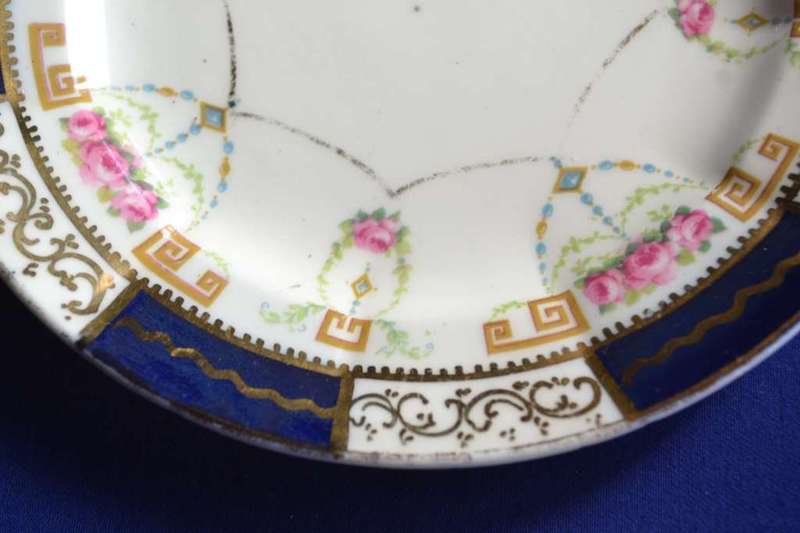 Assorted Vintage Porcelain Plates - Three Pieces