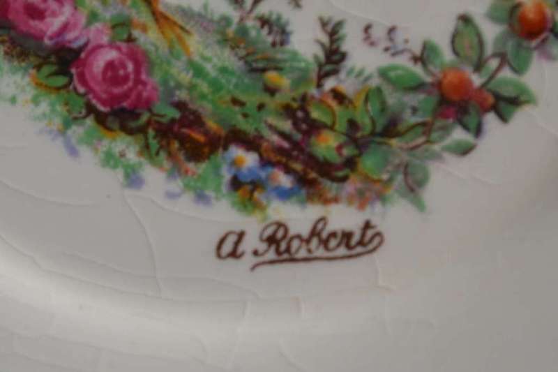 Assorted Vintage Porcelain Plates - Three Pieces