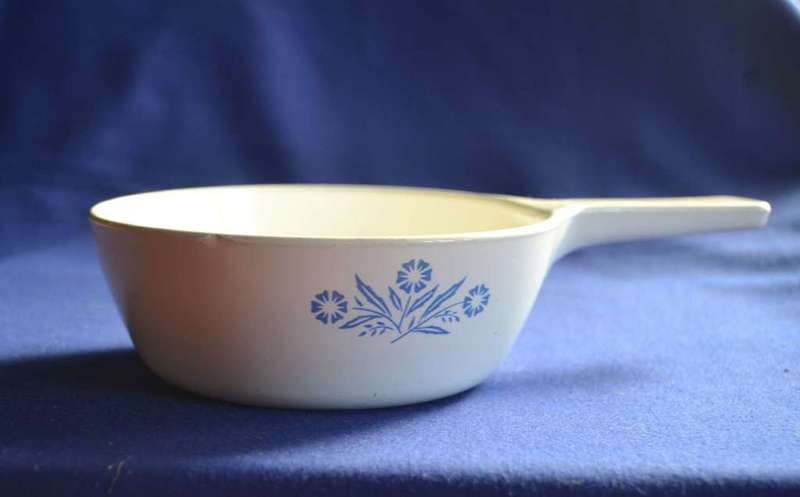 Vintage Corning Ware Cornflower Blue Saucepan /  Skillet 1 Pint