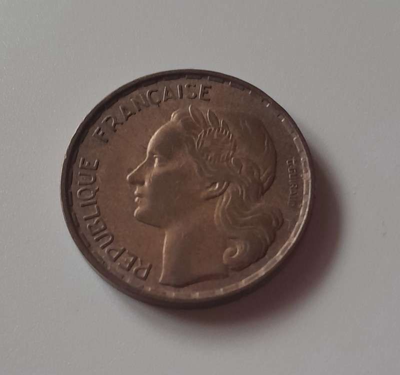1953 50 Franc Guiraud Coin