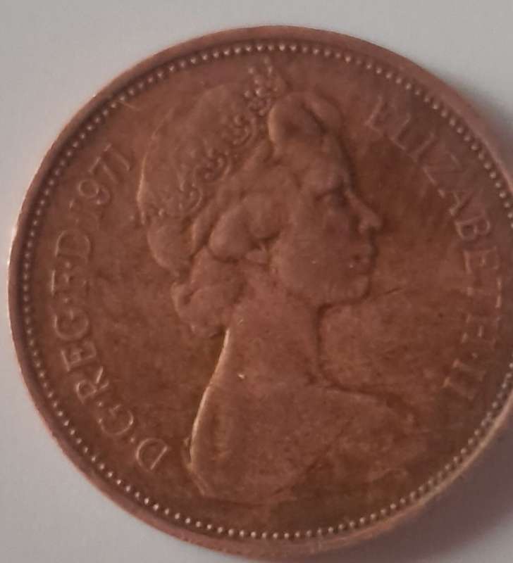 1971 British New Pence 2p Coin
