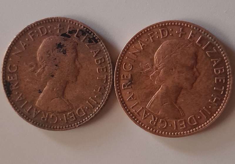 1959 1964 British 1/2 Penny