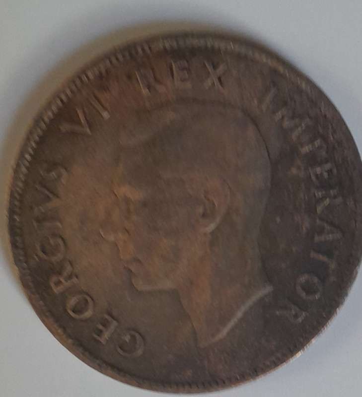 1938  South Africa King George 1 Penny