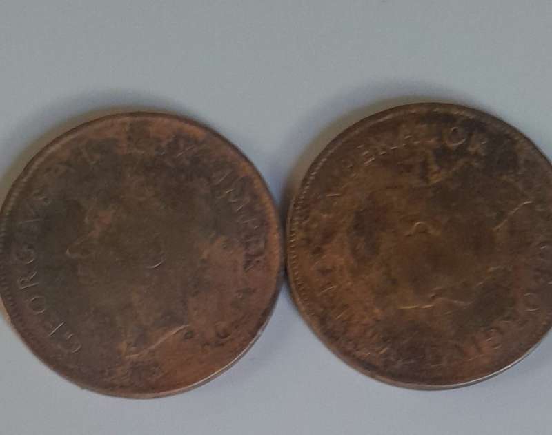 1941 & 1942 South African 1 Penny