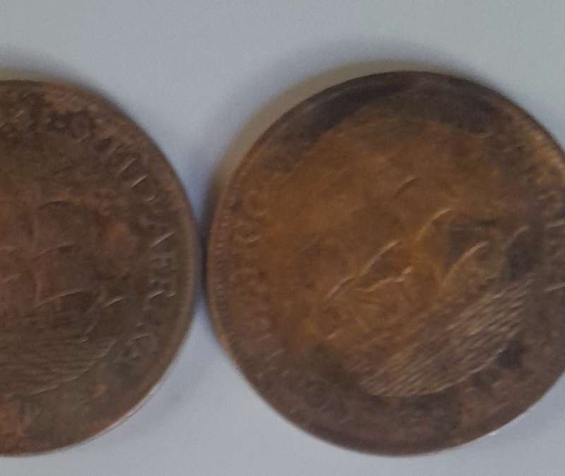 1941 & 1942 South African 1 Penny