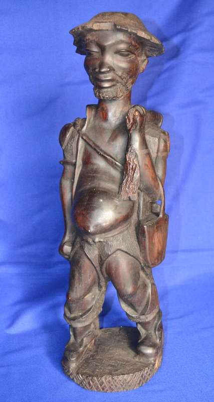 Vintage Hand Carved Wooden Sculpture