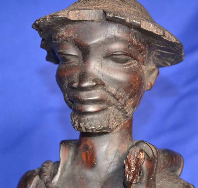 Vintage Hand Carved Wooden Sculpture