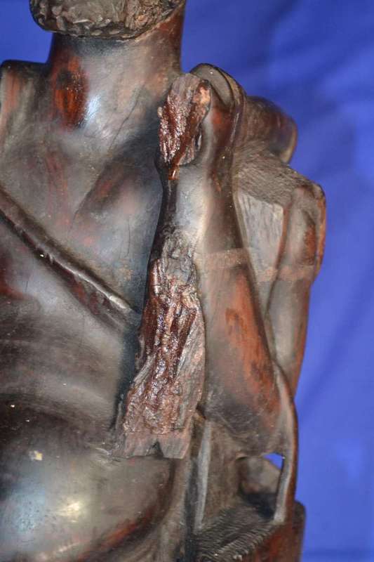 Vintage Hand Carved Wooden Sculpture