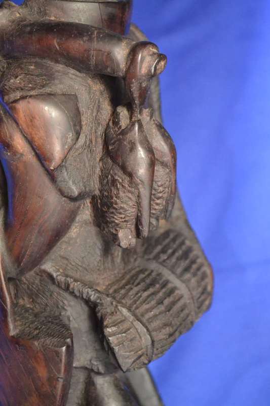 Vintage Hand Carved Wooden Sculpture