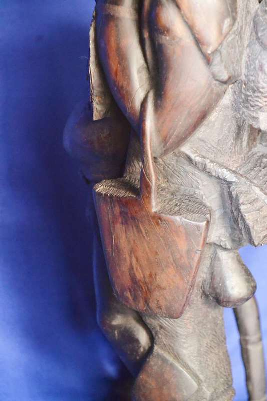Vintage Hand Carved Wooden Sculpture