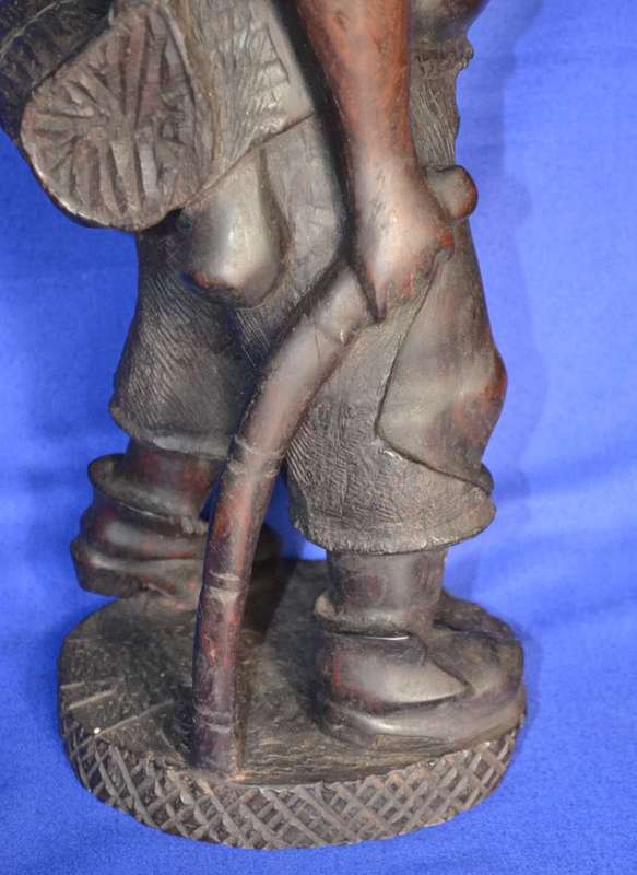 Vintage Hand Carved Wooden Sculpture