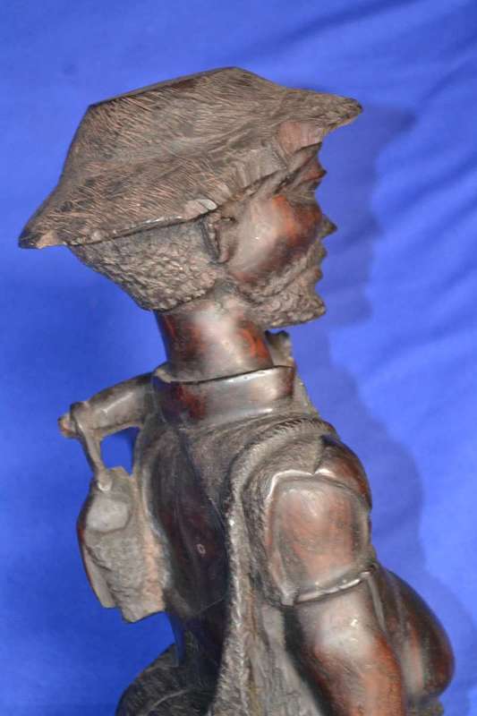 Vintage Hand Carved Wooden Sculpture
